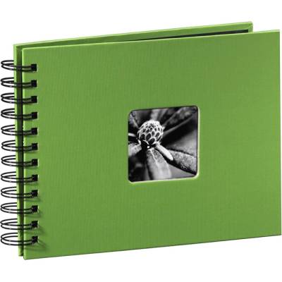 Fotoalbum Hama FINE ART, 50/24x17 - kroužková vazba, zelené