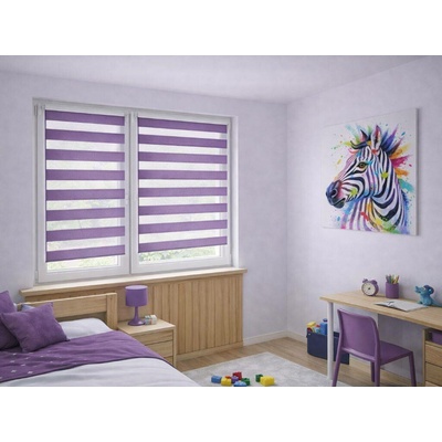 Zebra-shop Den a noc Mini Standard fialová BH 09 150 x 106 cm šedá
