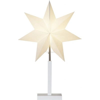 Star trading Stolná lampa hviezda KARO V.55 cm biela