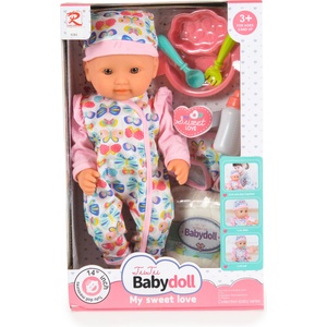 Tutu love Кукла бебе Tutu Love - С аксесоари, Pink, 36 сm (110787)