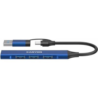 hub DS-02 4in1 USB-A/C Blue (CNS-TDS02BL)