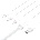 Vention USB-A 2.0/M - USB-C/Lightning/Micro USB-B, 1.5m, (white, 3A, 3in1), кабел