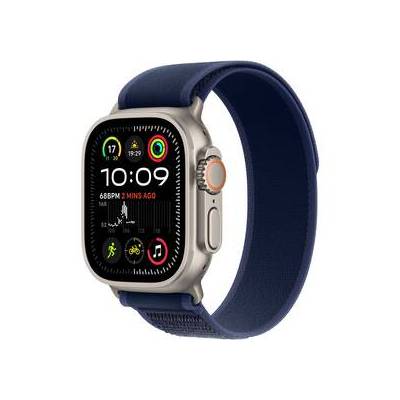 Chytré hodinky Apple Watch Ultra 2 GPS + Cellular 49mm pouzdro z přírodního titanu - modrý trailový tah - M/L (MX4L3CS/A)