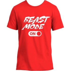 FITNESS 1 T-Shirt Beast Mode ON / Red L