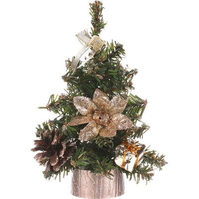 Autronic Stromeček ozdobený umělá vánoční dekorace barva měděná YS20-009 – Zboží Dáma