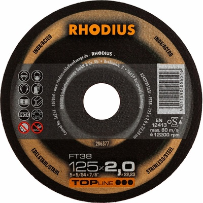 Rhodius Rezný kotúč 125 x 2,0 x 22,23 mm 206377
