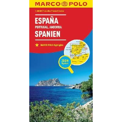 Španělsko Portugalsko mapa ZoomSystem