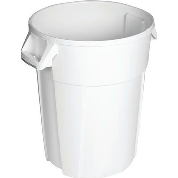 Manutan Expert Plastový odpadkový kôš Pure, 120 l, biely