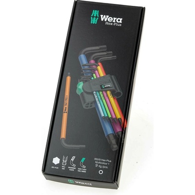 Wera 950 9 Hex-Plus Multicolour 1 SB Multicolour Sada zástrčných kľúčov metrická BlackLaser 05073593001