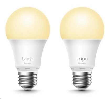 TP-Link Tapo L510E 2-pack chytrá WiFi stmívatelná LED žárovka bílá,2700K,806lm,2,4GHz,E27