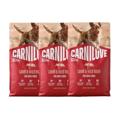 Carnilove Active Dog Lamb and Wild Boar Adult 3 x 4 kg