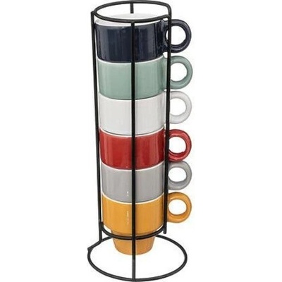 Stojan se 6 šálky Coloroma multicolour