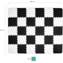 Kinderkraft Penové skladacie puzzle Luno Black 2020