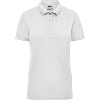 James & Nicholson JN 829 Dámske pracovné piqué polo biela