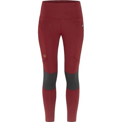 Fjällräven Abisko Trekking Tights PRO W červené čierna tmavočervená