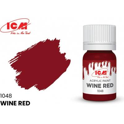 ICM Wine Red 1048 bottle 12 ml