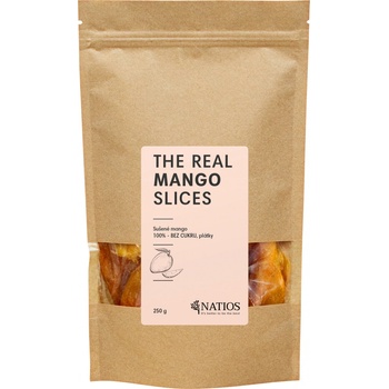 NATIOS Sušené mango Plátky Bez cukru 250 g