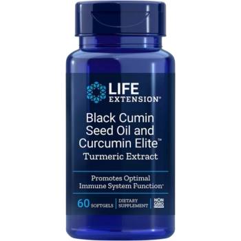 Image 1 of Life Extension Black Cumin Seed Oil and Curcumin Elite [60 Гел капсули]