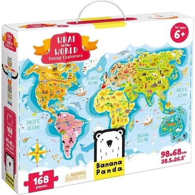 BANANA PANDA Banana Panda: Какво се случва по света? пъзел - 168 части (33672)