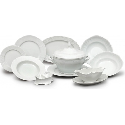 Thun BERNADOTTE Porcelánová Jídelní souprava 25 dílů bílá