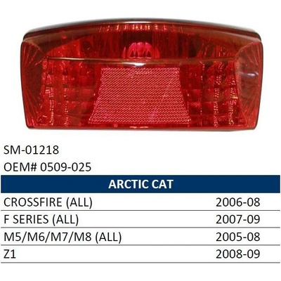 SPI SNOW zadní světlo SNOW a ATV ARCTIC CAT (ALL MODELS) 05-09 (sněžný skútr)