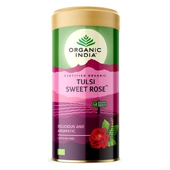 Organic India Čaj Tulsi Sweet Rose sypaný 100 g