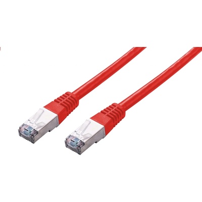 C-Tech CB-PP5F-2R patch, Cat5e, FTP, 2m, červený