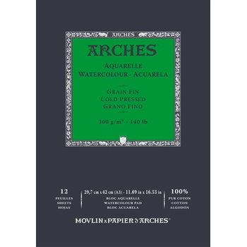 ARCHES Watercolour Cold Pressed Скицник 12 297 x 42 cm 300 g (A1795094)