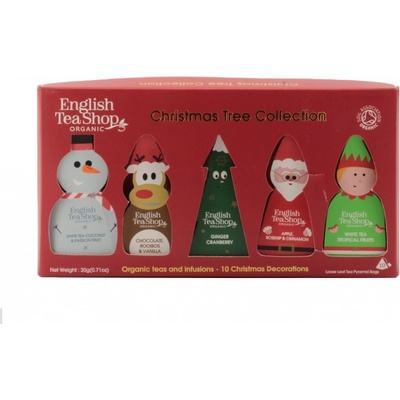English Tea Shop Čajová dárková sada Vánočních figurek 10 pyramidek