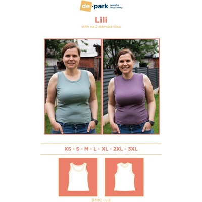 de-park Papírový střih - Lili vel. XS-XXXL – Zboží Dáma