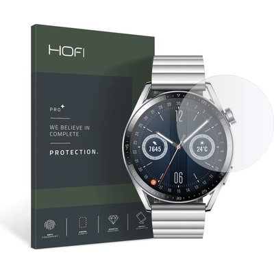 Huawei Стъклен Протектор HOFI Hybrid Glass за Huawei Watch 3 46MM, Black