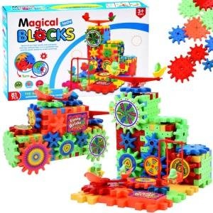 Jokomisiada Spatial construction blocks WAFFLES 81 pieces for small children ZA2951