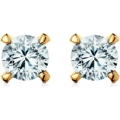 SAVICKI Náušnice Share Your Love: žlté zlato, laboratórne diamanty SYL-K-BR-150-LAB-Z