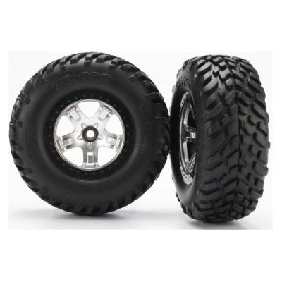 Traxxas колело 2.2/3.0", джанта SCT сатенено-черна, гума SCT (2) (2WD предна)