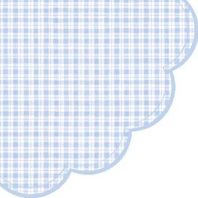 PAW ubrousky R 32cm Chequered Light Blue