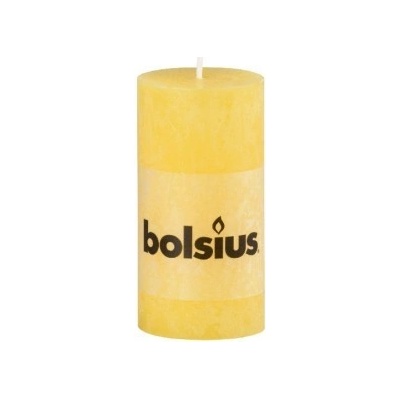 Bolsius Rustic žlutá 68x130