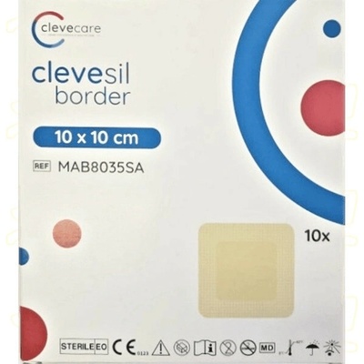 Clevecare Clevesil Border sil.pěn.kr .10 x 10 cm 10 ks
