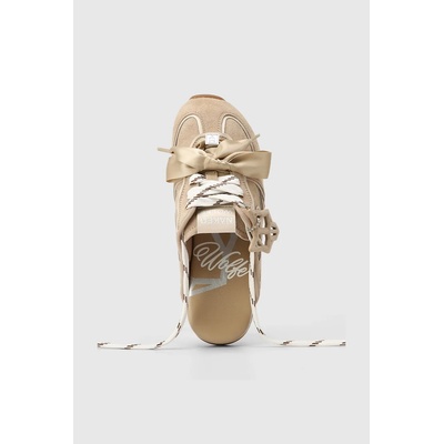 Naked Wolfe чехли дамски от велур Admire Off White Suede (Admire.Off.White.Suede)