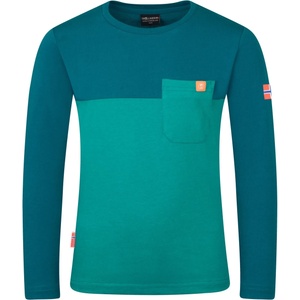Trollkids Детска блуза с дълъг ръкав Trollkids Kid's Bergen Longsleeve Longsleeve - Sea Green / Lagoon Green - размер 98 (EU) (704-2207-1312)