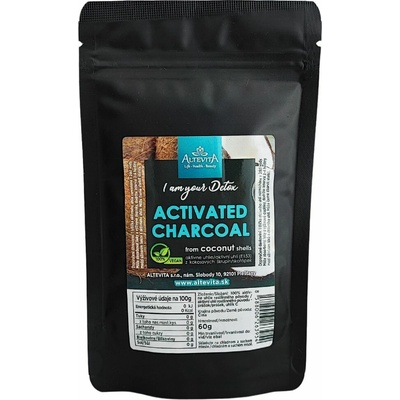 Altevita Activated Charcoal Carbbo aktívne uhlie prášok 60 g