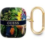 Guess Калъф Guess GUA2HHFLB за AirPods, син, Flower Strap Collection (GUA2HHFLB)