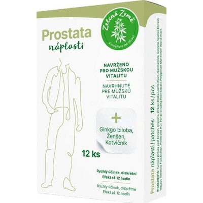 Zelená Země Prostata – náplasti pro muže 12 ks