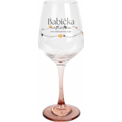 Albi Sklenice na víno Babička nestárne 350 ml