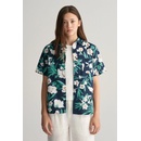 Gant Oleander Print Cotton Ss Shirt modrá