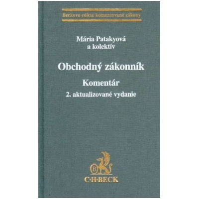 Obchodný zákonník - komentár - Mária Patakyová a kolektív