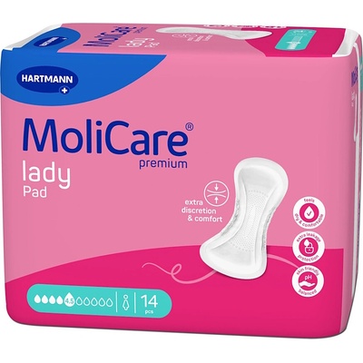 MoliCare Lady inkontinenčné vložky 4.5 kvapky 14 ks