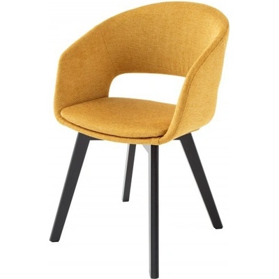 Ainnde Nordic Star tmavě žlutá strukturovaná látka 2 ks