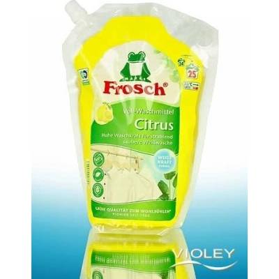 Frosch prací gel na bílé prádlo se silou citrusů 1,5 l 25 dávek