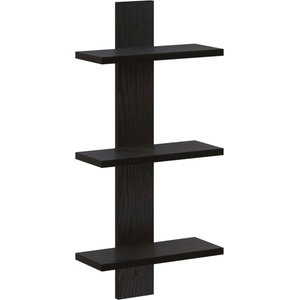 vidaXL Стенен рафт Черен дъб 30 x 13, 5 x 64, 5 см Инженерна дървесина (8020314)