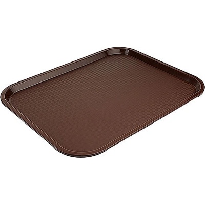 Contacto Tác polypropylenový Fast Food hnědý 450x350x20 mm 5353/004 hnědá